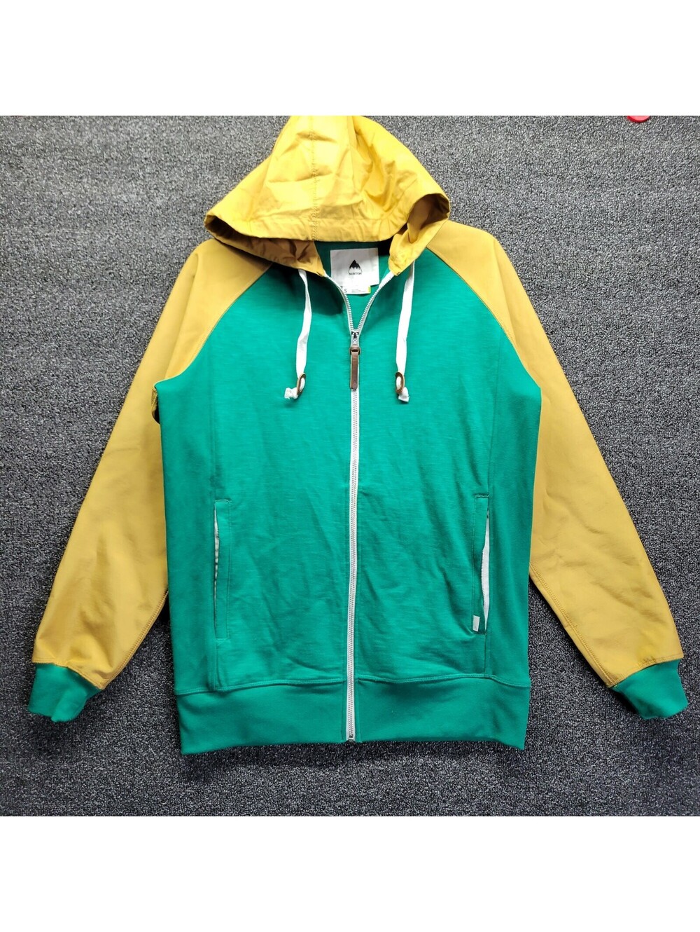 Men's Burton Zip-up Hoodie Hooded Sweatshirt Dry Ride sz Small snow ski Ragland